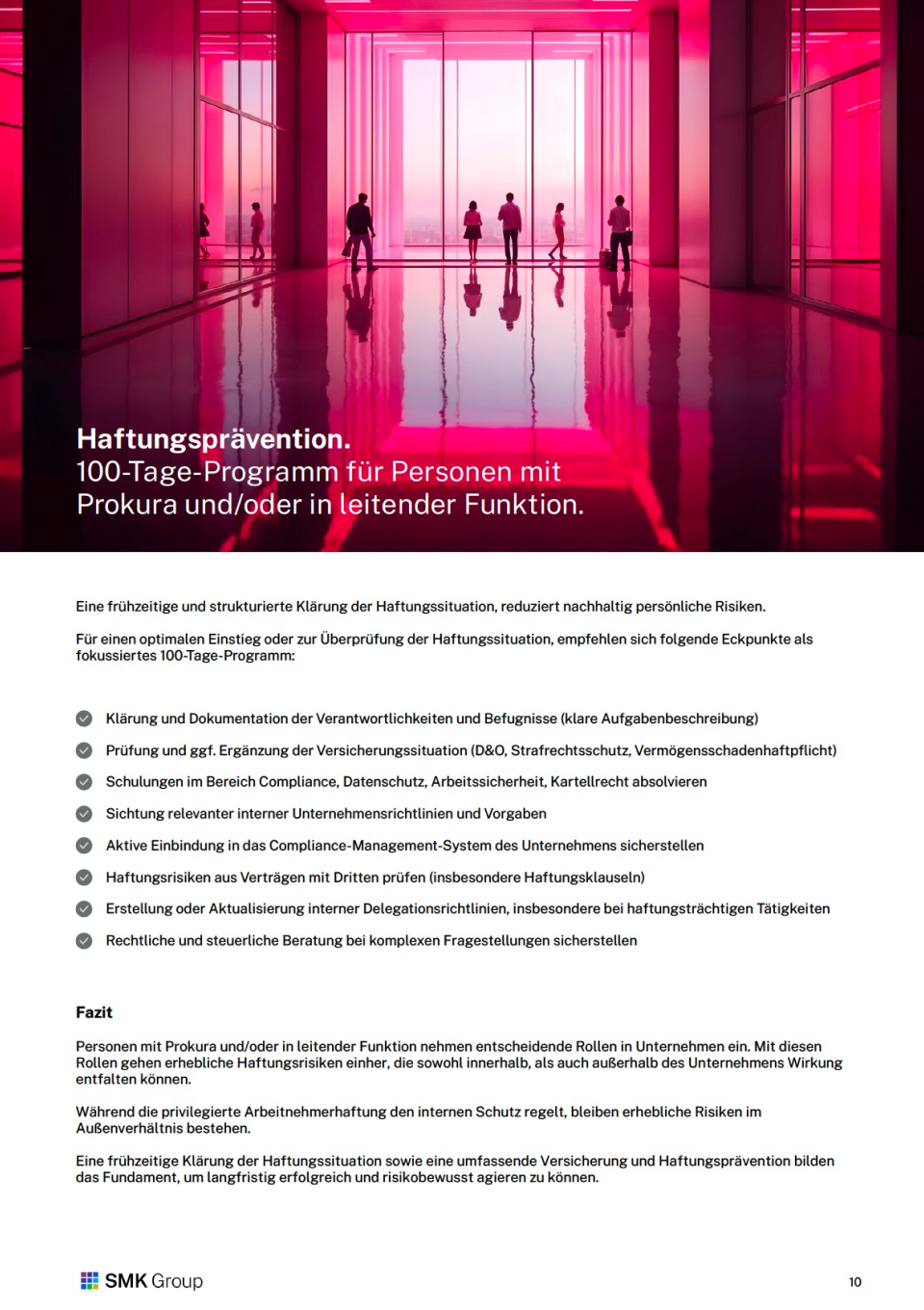 Management-Briefing: Sicherheit für Geschäftsführende (Elektro) - Inhalt