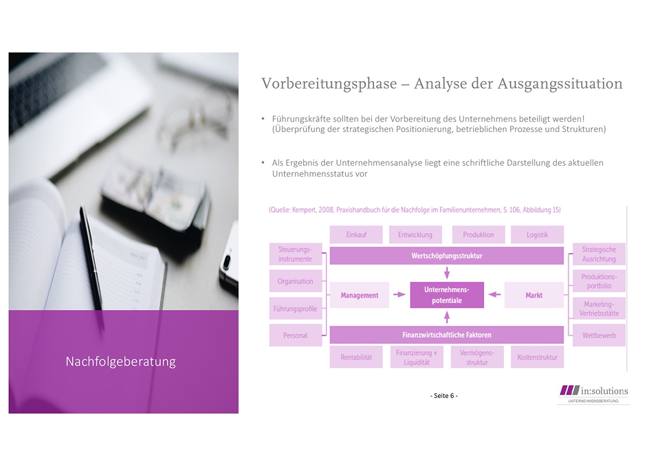 Whitepaper: Die optimale Gestaltung der Unternehmensnachfolge - Inhalt